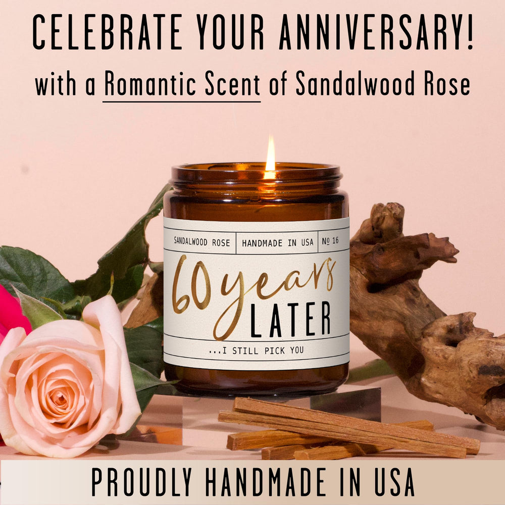 Sandalwood rose scented candle