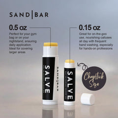 SandBar Callus Salve in a compact travel pack for care on busy days