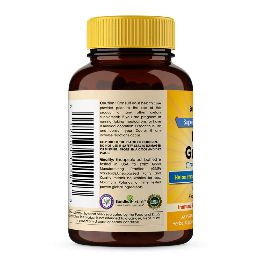 Giloy powder ingredients panel