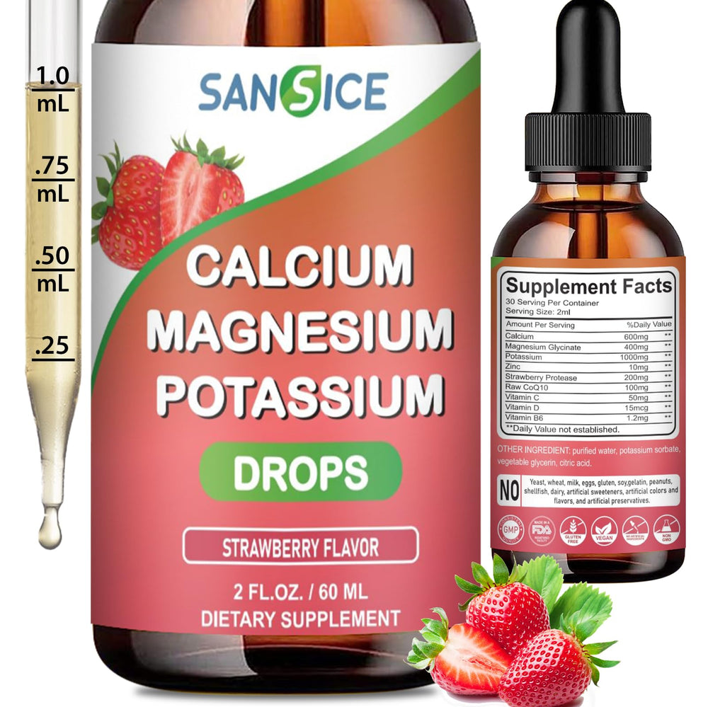SANSICE liquid Calcium Magnesium Potassium bottle front view