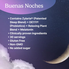 Melatonin bottle with Santo Remedio Buenas Noches