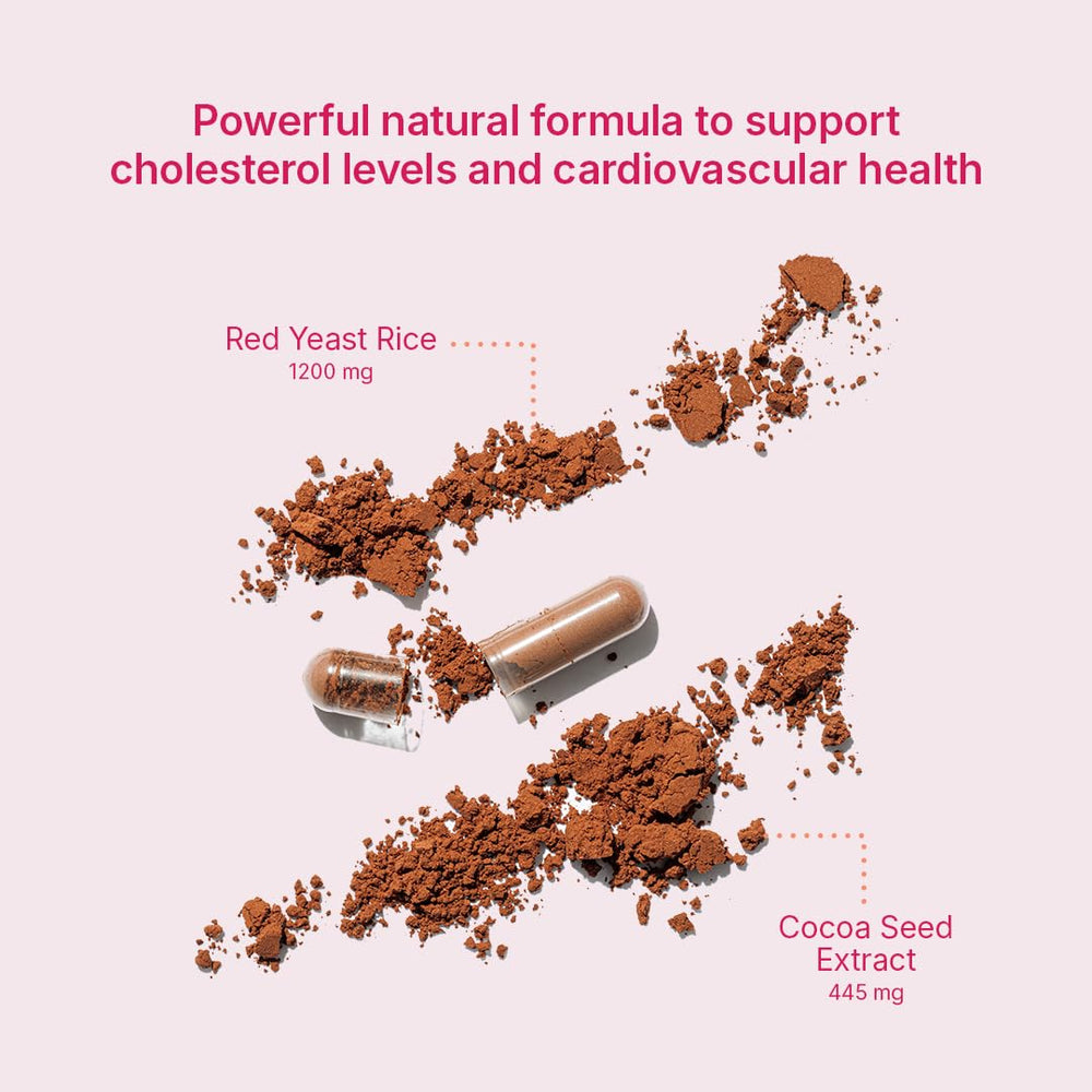 Capsules representing Santo Remedio Cholesterol Plus