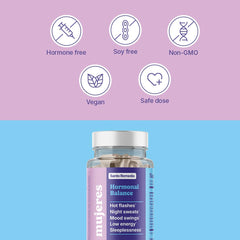 Santo Remedio Hormonal Balance box showcases thirty servings for sustainable use