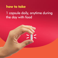 Resveratrol capsules near the bottle