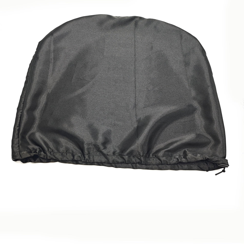 Satin car headrest cover with adjustable strap for easy installation