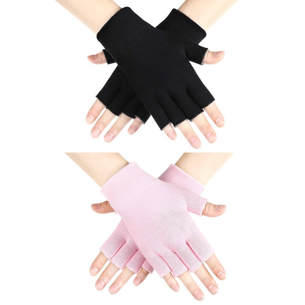 SATINIOR fingerless moisturizing gloves in pink for easy texting and smooth hands