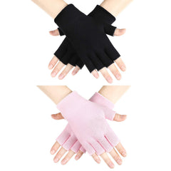 SATINIOR fingerless moisturizing gloves in pink for easy texting and smooth hands