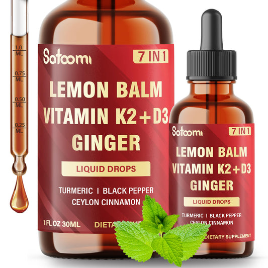 Satoomi 7in1 Lemon Balm Tincture bottle, 1 oz