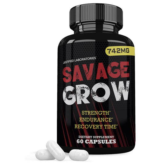 Savage Grow 742MG bottle front view