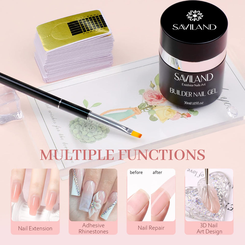 Saviland 100pcs nail forms for precise extensions and sculpting.