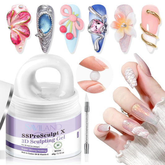 SAVILAND 60 g 3D nail gel jar for durable sculpting