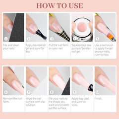 Saviland builder gel kit supports extended wear and professional results.
