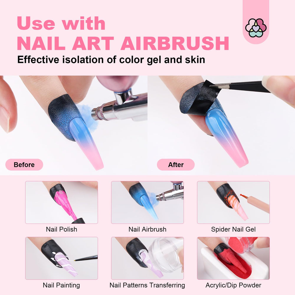 SAVILAND protectors in practice help clean nail art and reduce spills