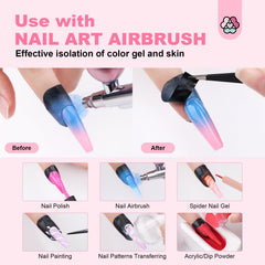 SAVILAND protectors in practice help clean nail art and reduce spills