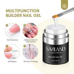 SAVILAND nail-forms 100pcs showing versatile extension options.