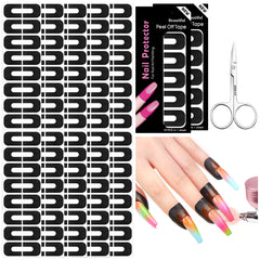 SAVILAND 100-piece package of nail polish protectors keeps manicure tidy during applications
