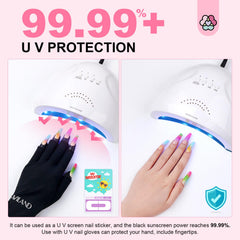 SAVILAND U-shaped design shields skin while applying gel polish and airbrush