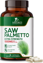 Saw Palmetto 1000mg bottle for men's health