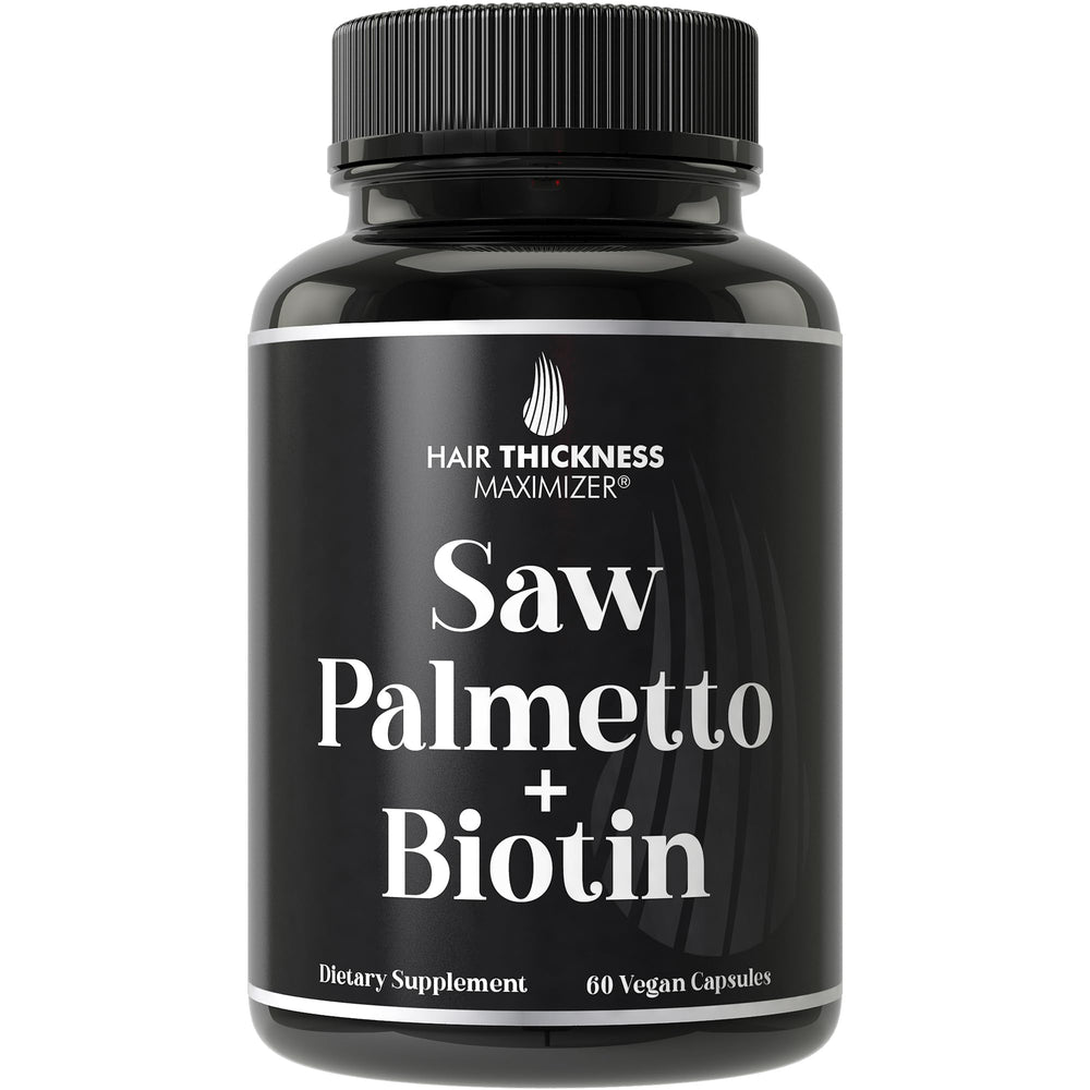 Saw Palmetto and Biotin 2-in-1 caplets for hair growth