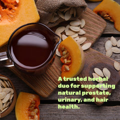 Saw palmetto extract and pumpkin seed oil softgels for DHT support
