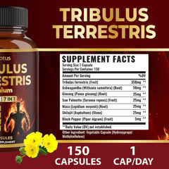 Saw Palmetto, Maca, Shilajit and Black Pepper ingredients