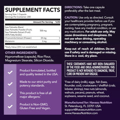 Close-up of Saw Palmetto PM Melatonin 3mg capsules