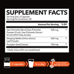 Bottle label showing ingredients of the product