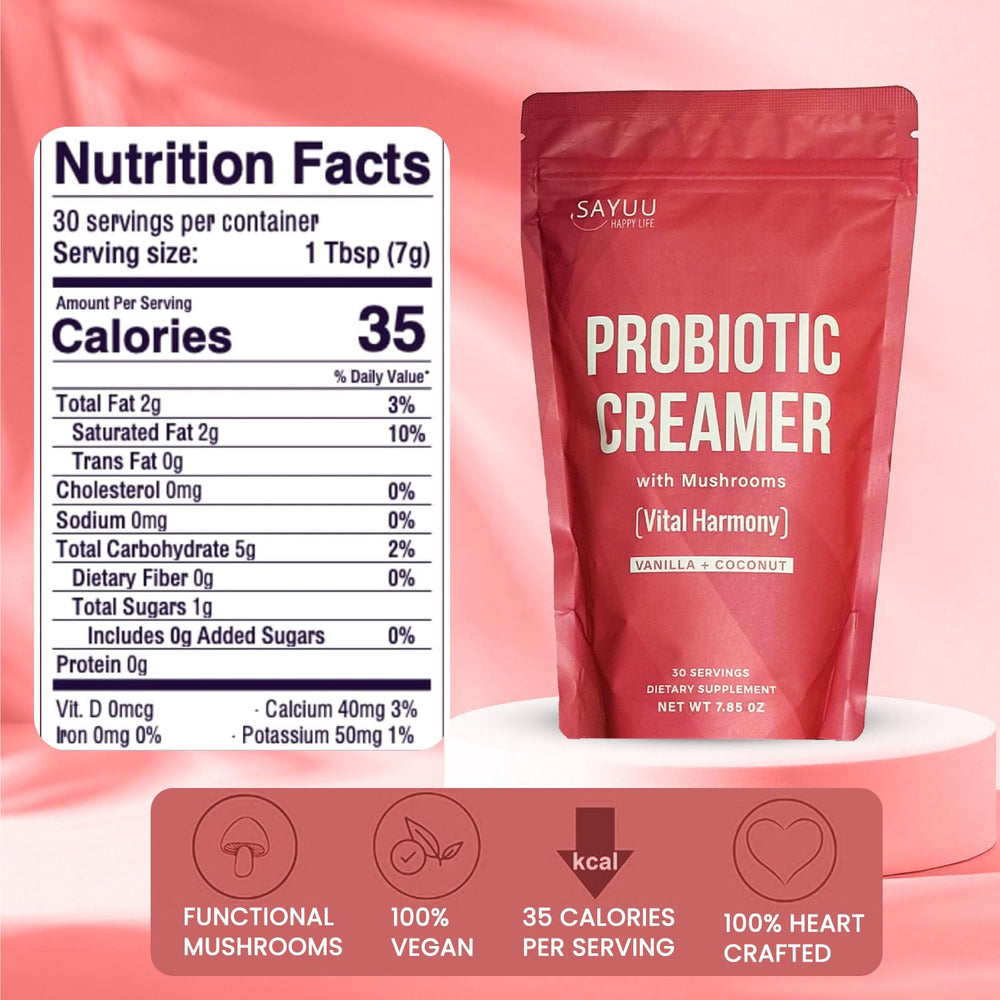 Back label showing ingredients and nutrition panel