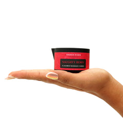 Soft, hydrated skin after massage with SbN candle