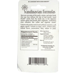 Bottle of Good Breath softgel capsules