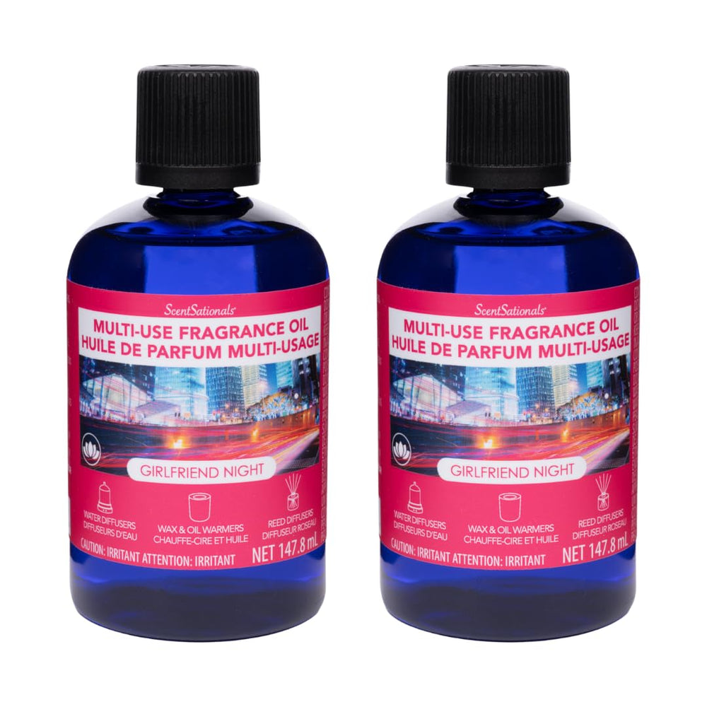 ScentSationals Girlfriend Night diffuser fragrance oil refill – two 147.8 ml bottles for diffusers