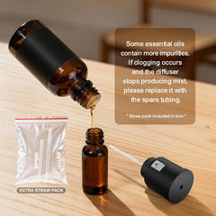 Diffuser in use showing mist