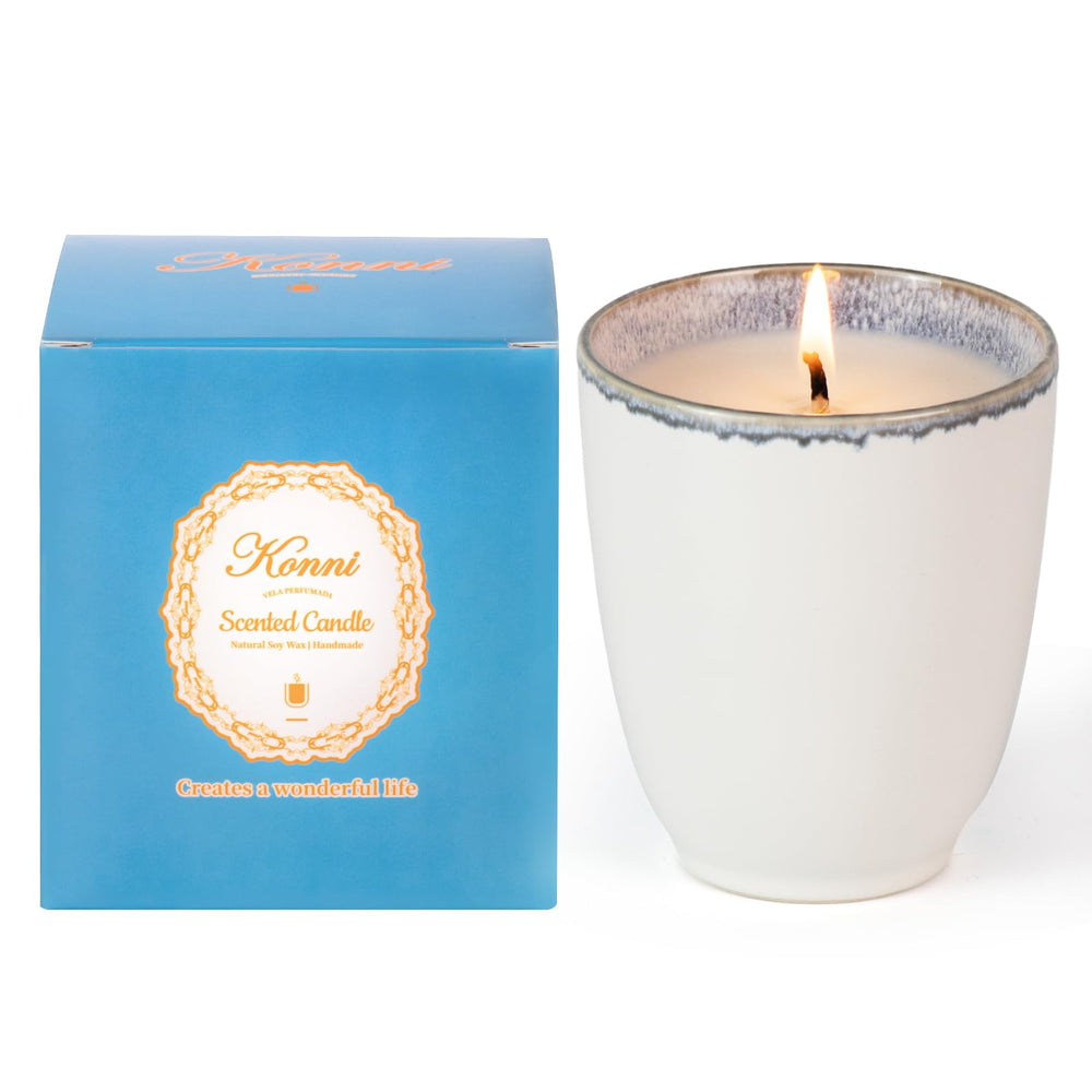 Eco-friendly ceramic cup after candle removal for reuse