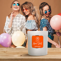 Aperol Spritz candle packaging