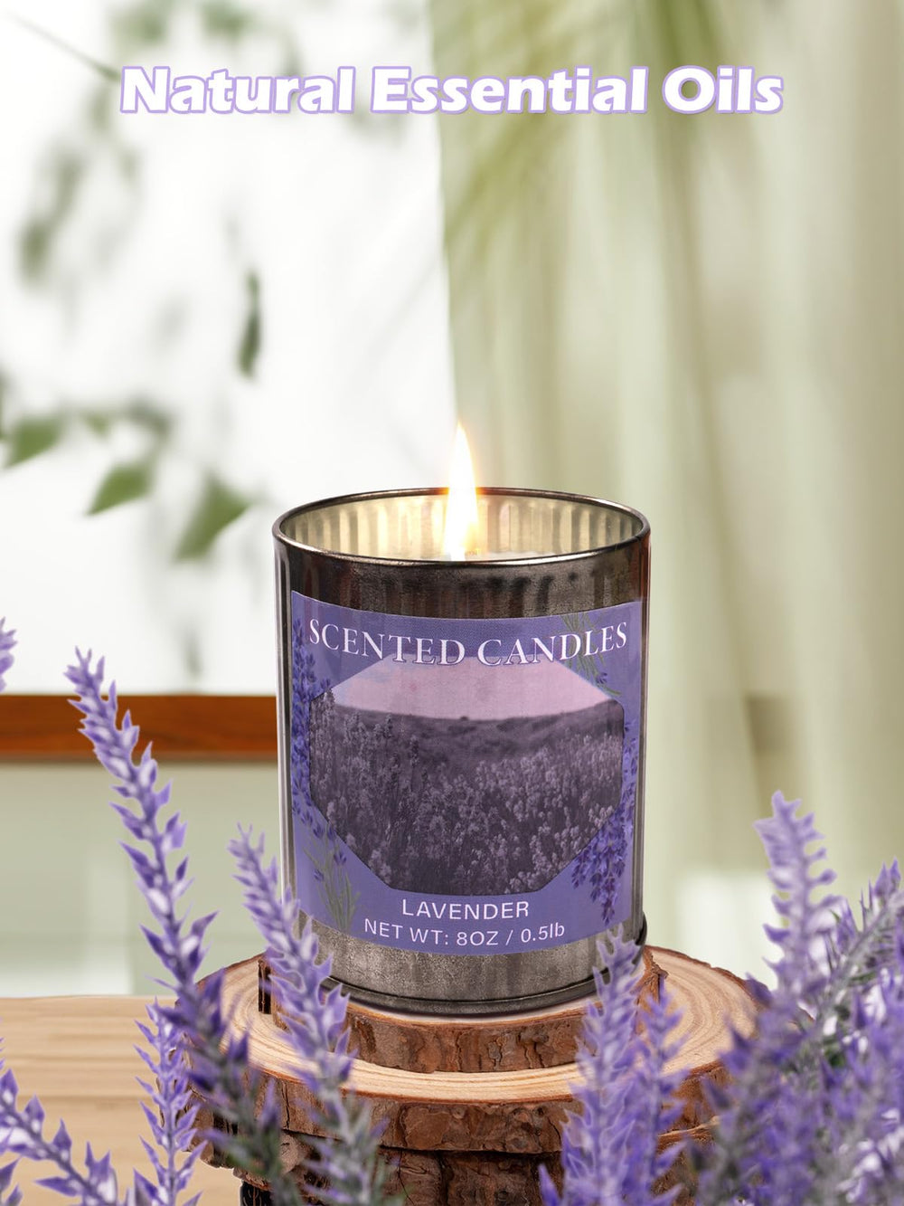 Gardenia scented candle in a 32oz soy wax jar