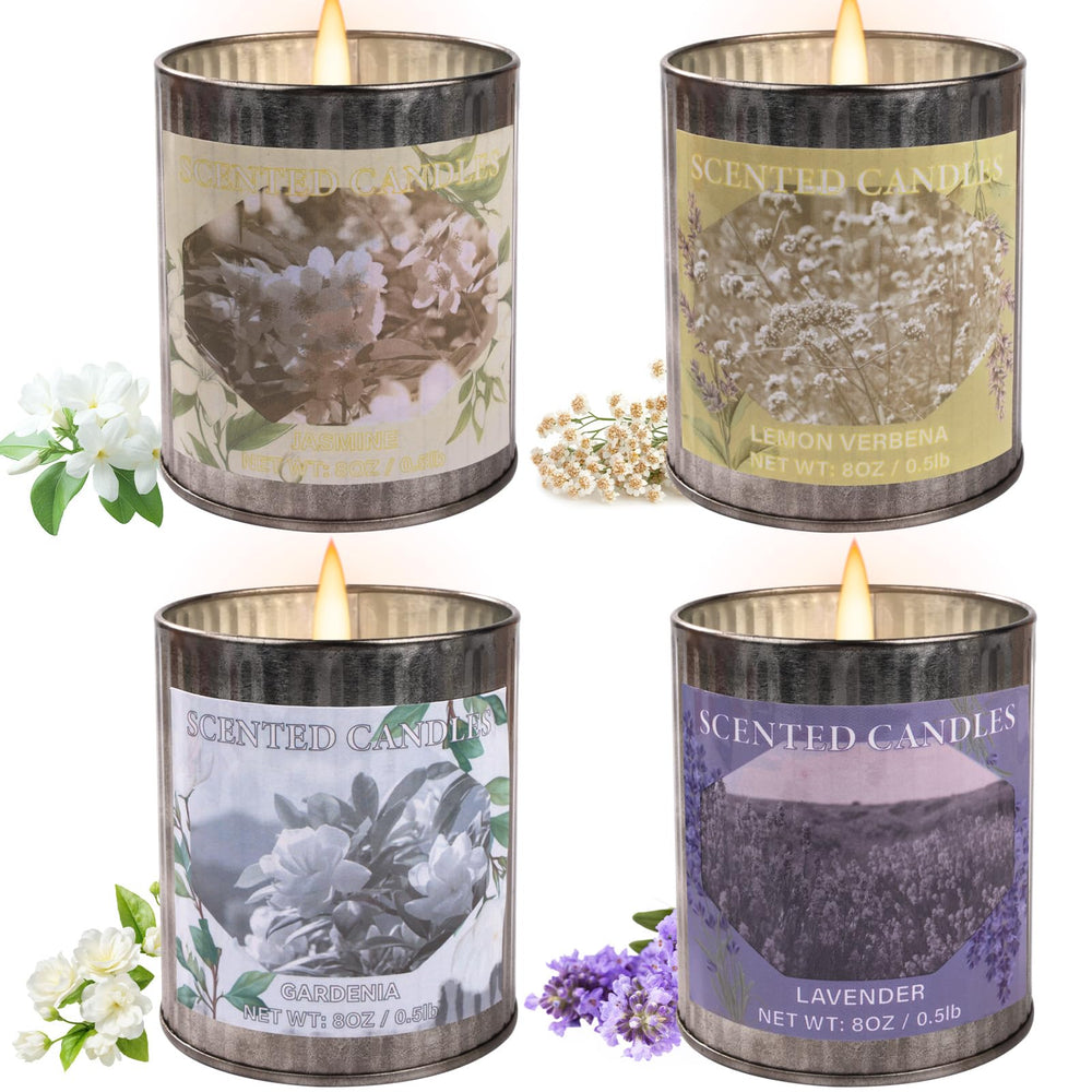 Lavender scented candle in a 32oz soy wax jar