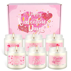 Gift-ready six-pack scented candles for anniversaries and special occasions