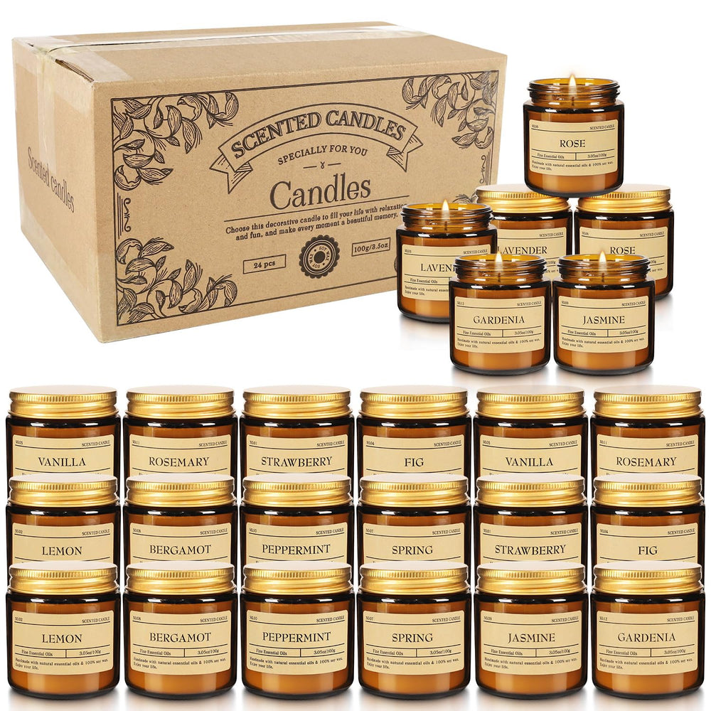 Jasmine-scented candle from the 24-pack set