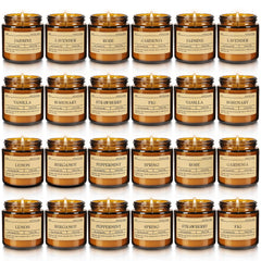 Lemon-scented candle from the 24-pack set