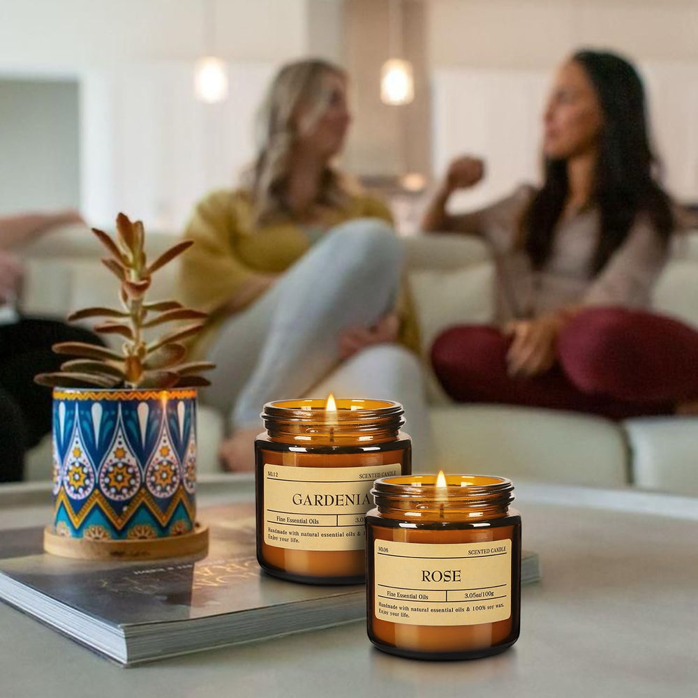 Vanilla-scented candle from the 24-pack set