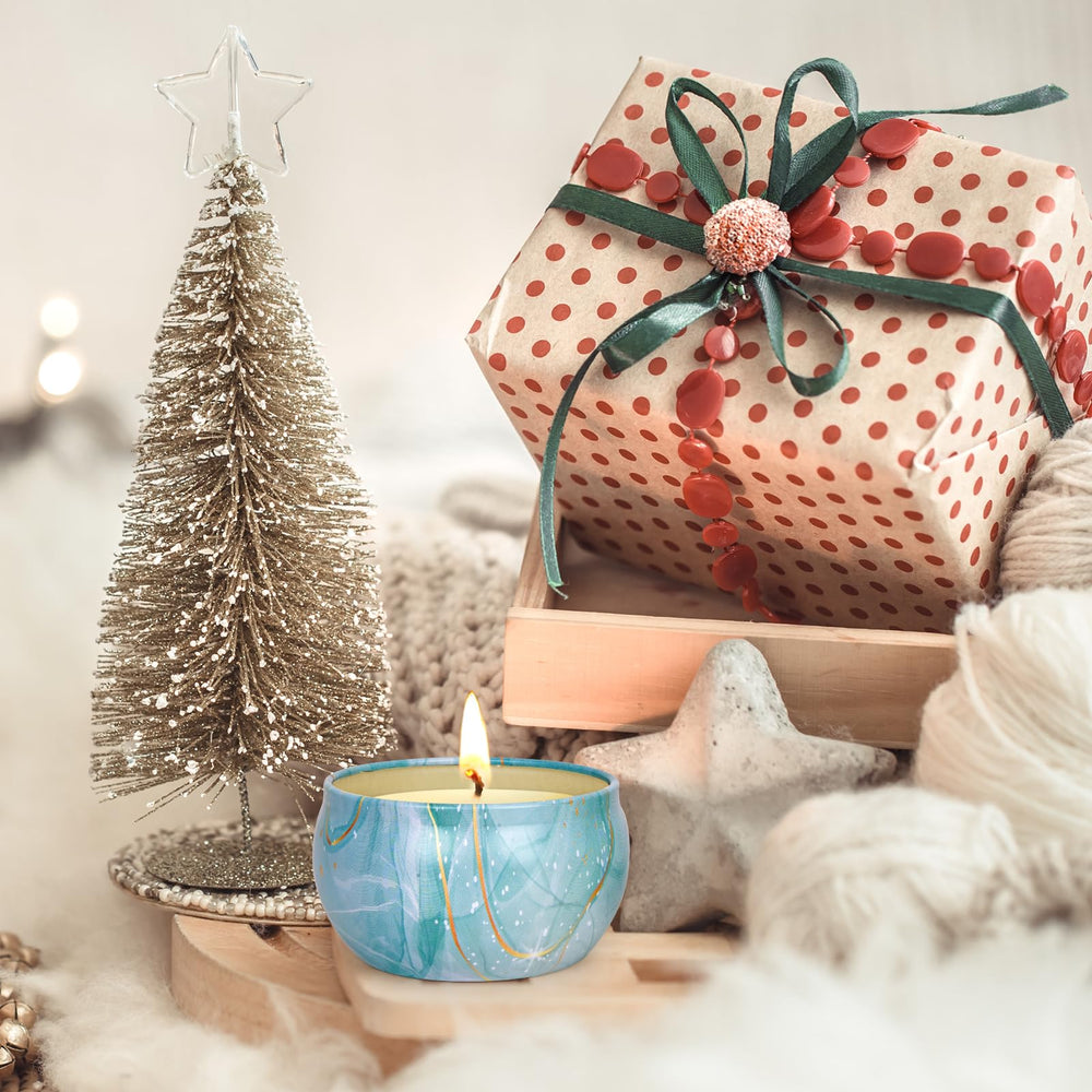 Assorted scents in a six-pack natural soy wax candles
