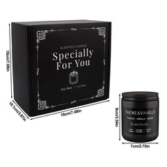 Wooden lid and gift-ready presentation of the Scented Candles Gift Set