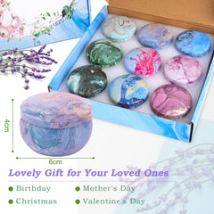 8-image set of scented candles gift set