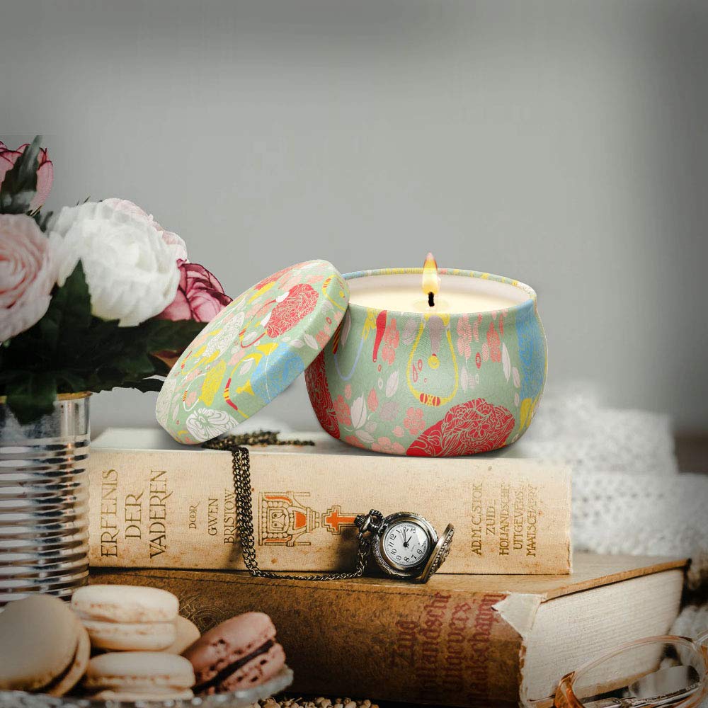 Gift box packaging for scented candle gift set