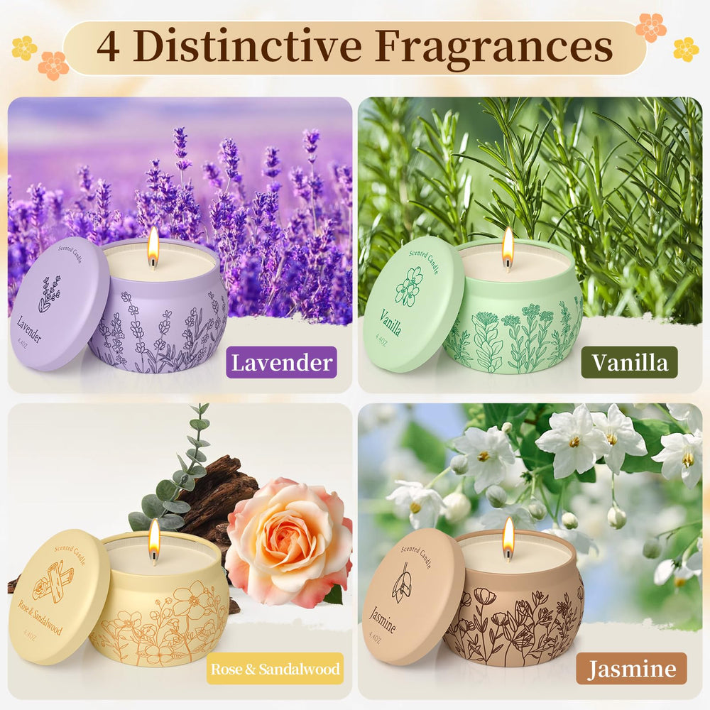 Vanilla scented candle jar label close-up