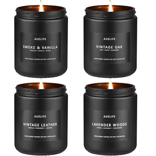 Oak and smoke scented candles for masculinity