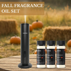 Scentia diffuser in use with fall essential oils.