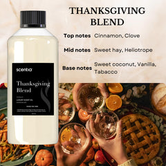 Warm holiday aroma with cinnamon, clove, vanilla and coconut