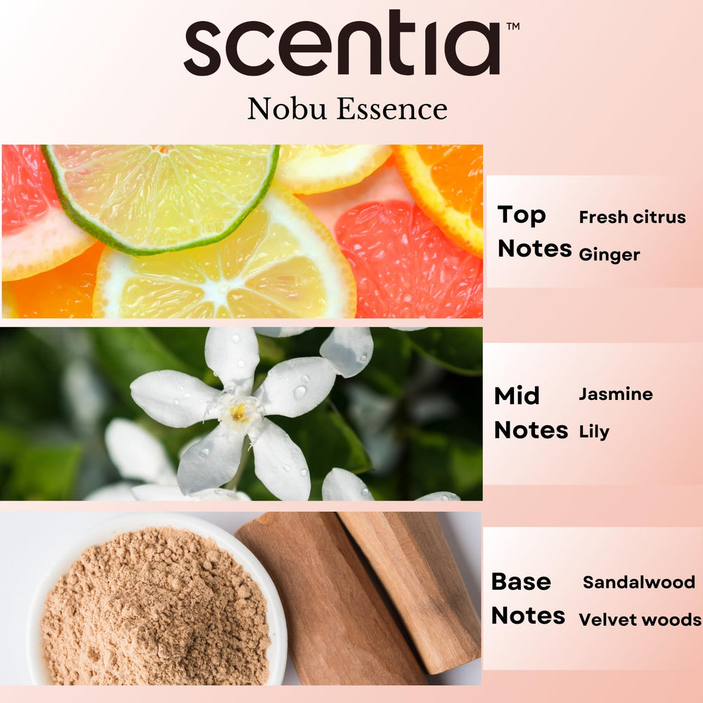 Nobu Essence base notes: velvet woods and sandalwood