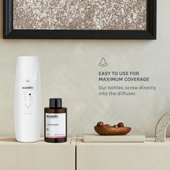 Luxurious lavender musk diffuser aroma in a refined home setup